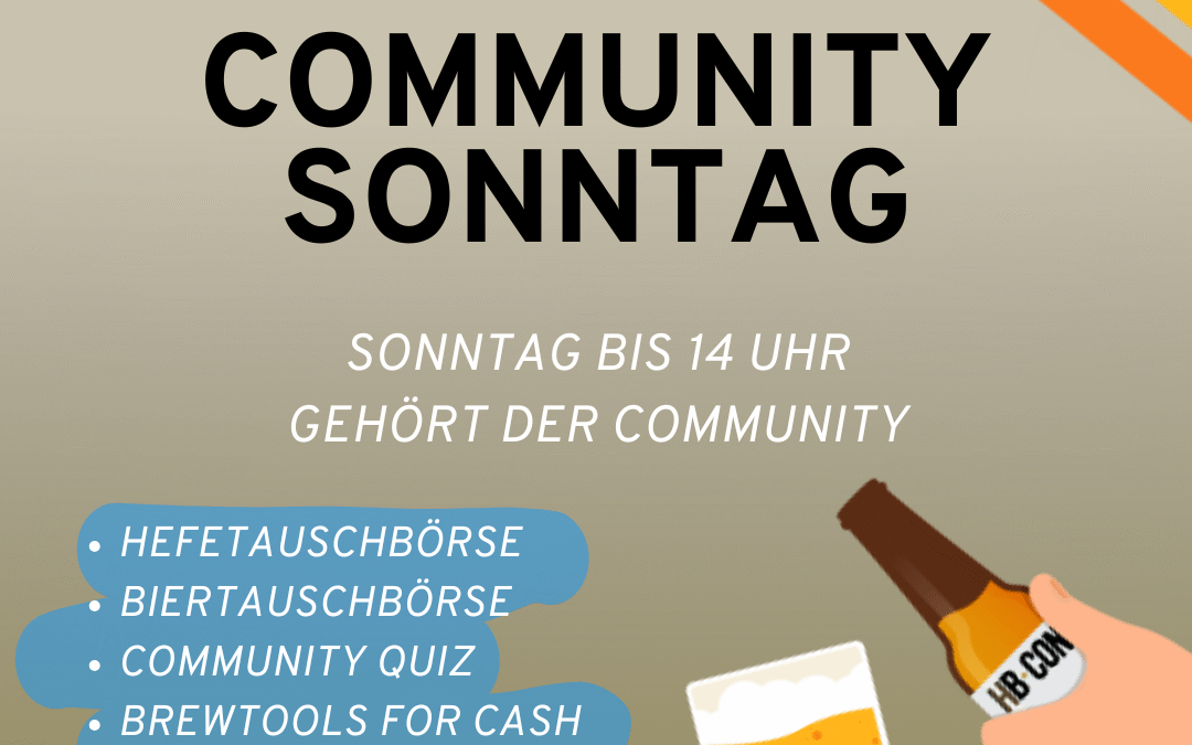 🍻 Der Community Sonntag – länger bleiben lohnt sich!🍻